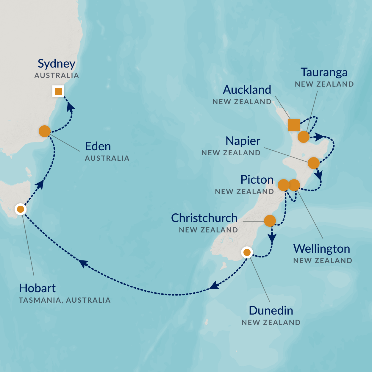 cruise map